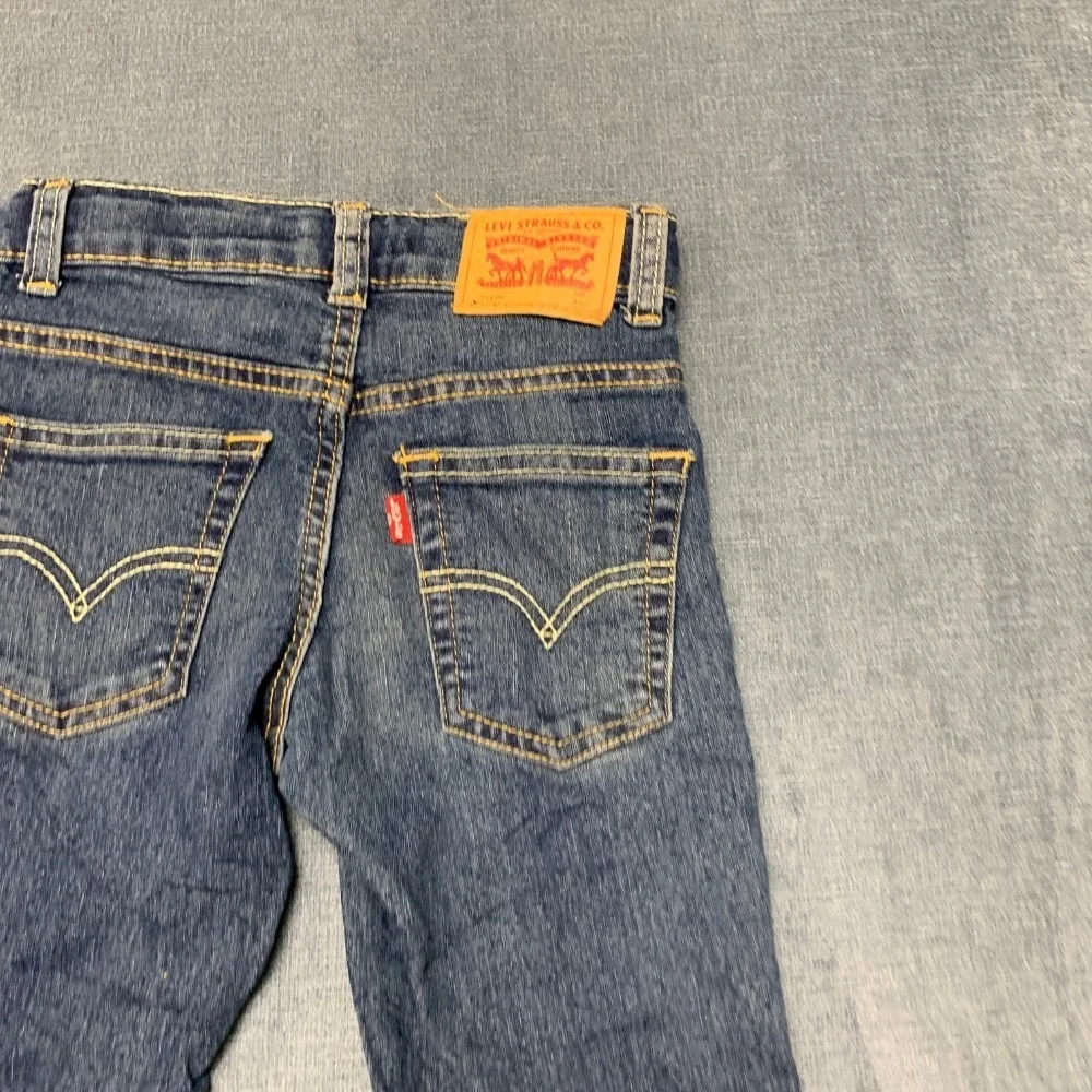 Levi's 511 Slim Fit Jeans Boys 6 Blue Denim Cotton Stretch Casual Straight Leg